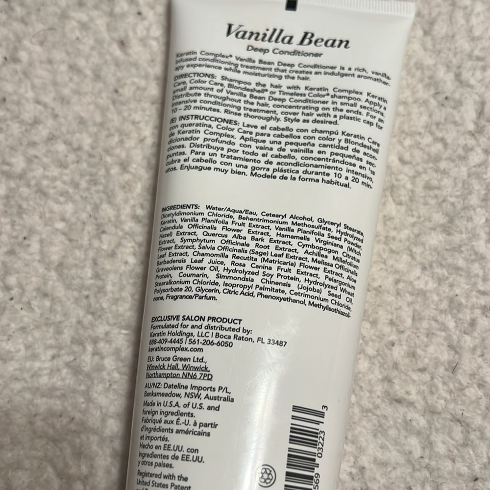 💇♀️ Keratin complex vanilla bean deep conditioner - Picture 2 of 3